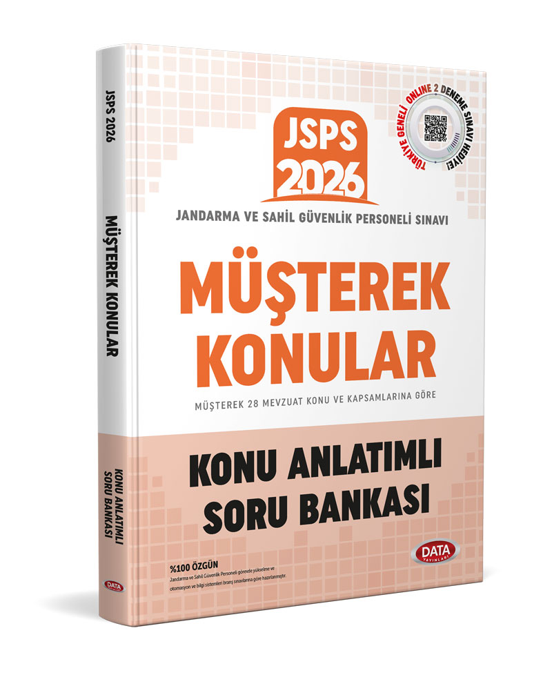 Data 2026 JSPS Müşterek Konular Konu Anlatımlı Soru Bankası Data Yayınları