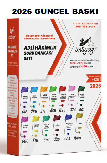 İMTİYAZ Adli Hakimlik Soru Bankası Modüler Set Çözümlü 2026