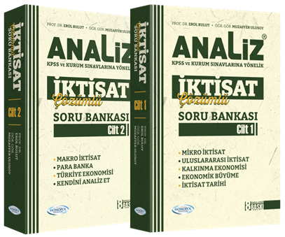Monopol Yayınları KPSS A Grubu İktisat Analiz Soru Bankası Seti Çözümlü (Erol Bulut, Muzaffer Ulusoy)