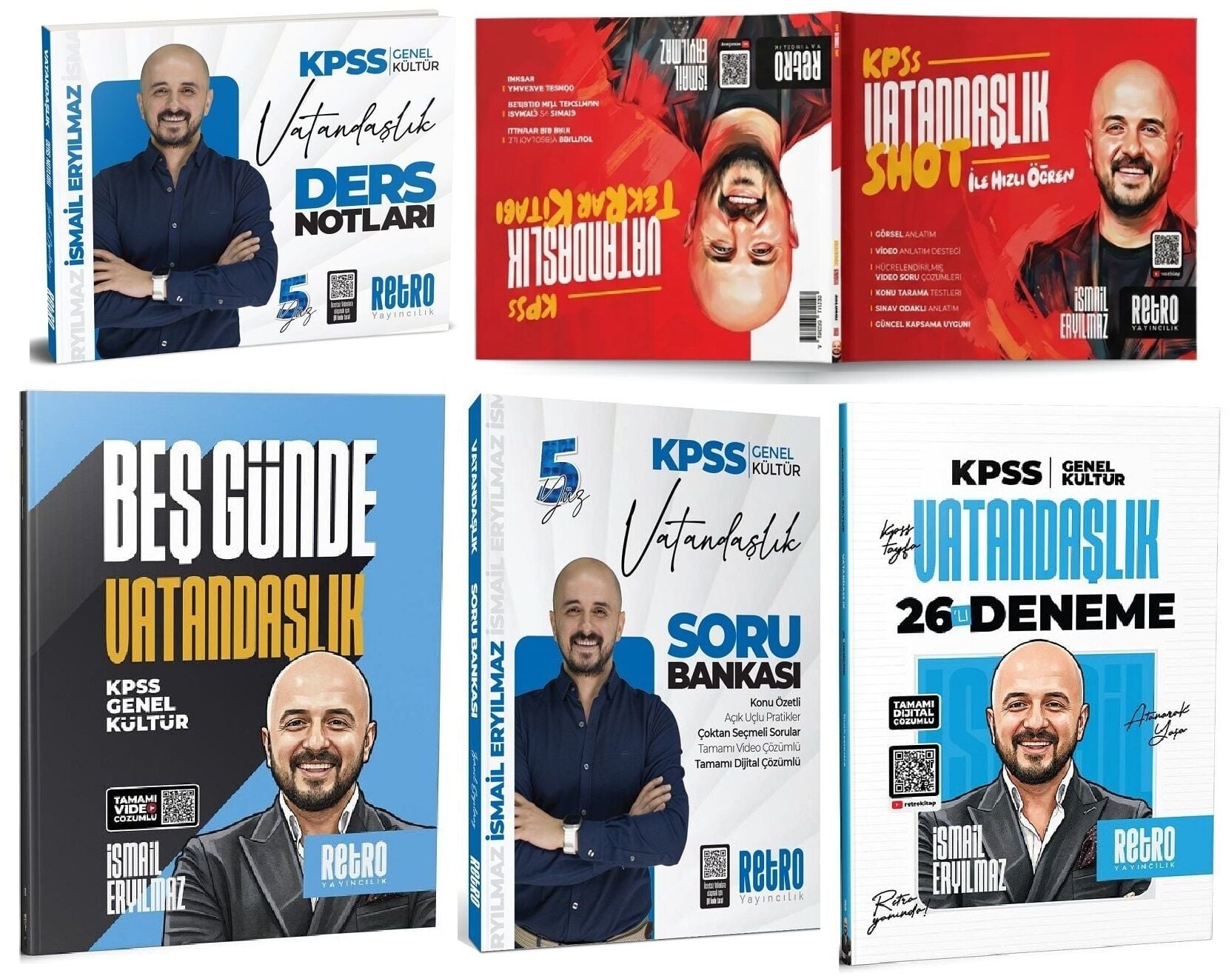 Retro 2026 KPSS Vatandaşlık İsmail Eryılmaz Set Retro Yayıncılık