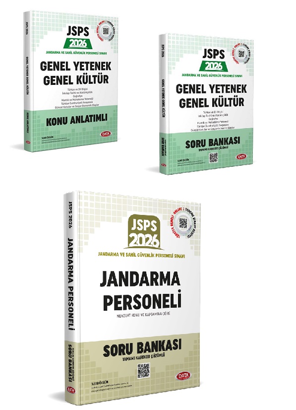 Data 2026 JSPS Genel Yetenek Genel Kültür Konu Anlatımlı + Soru Bankası 3 li Set Data Yayınları