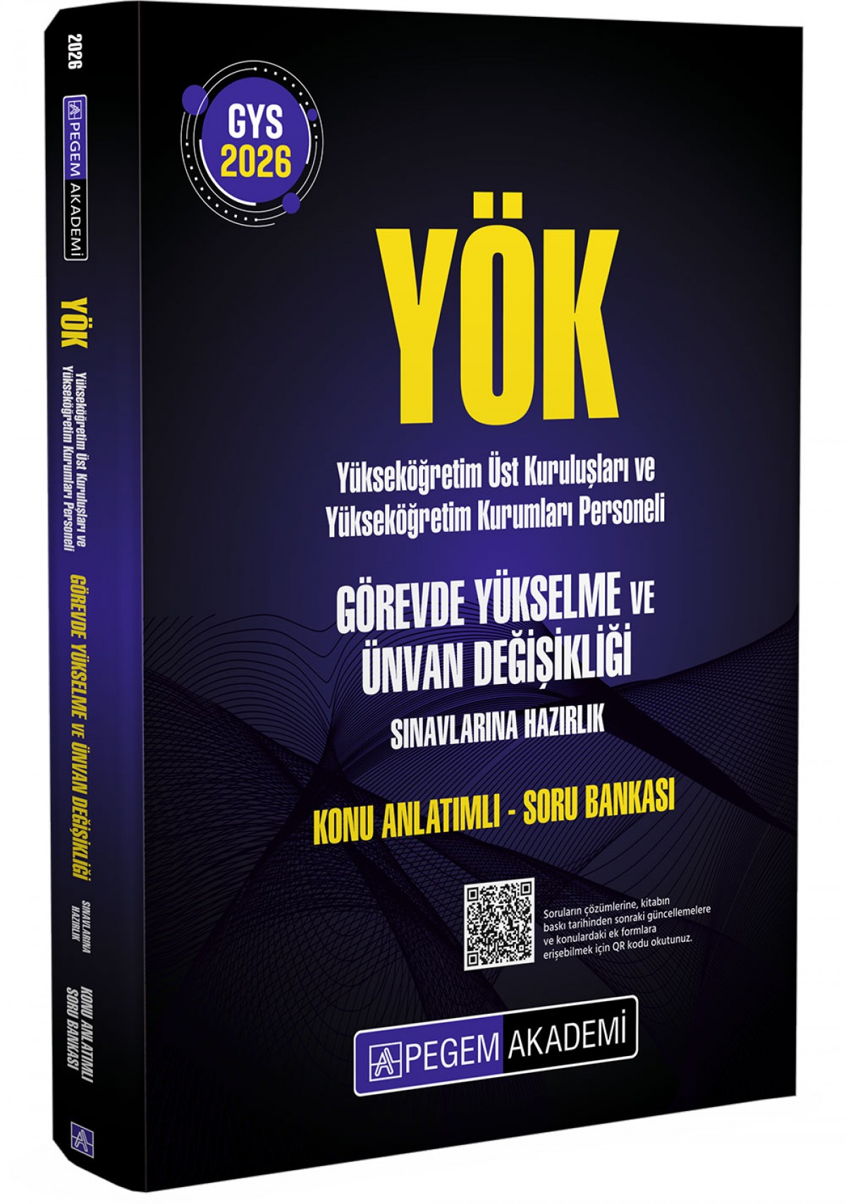 Pegem Yayınları 2026 GYS YÖK Görevde Yükselme ve Ünvan Değişikliği Konu Anlatımlı Soru Bankası