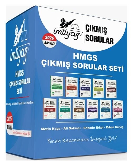 İmtiyaz 2026 HMGS Çıkmış Sorular Soru Bankası Seti Çözümlü - Metin Kaya İmtiyaz Yayıncılık