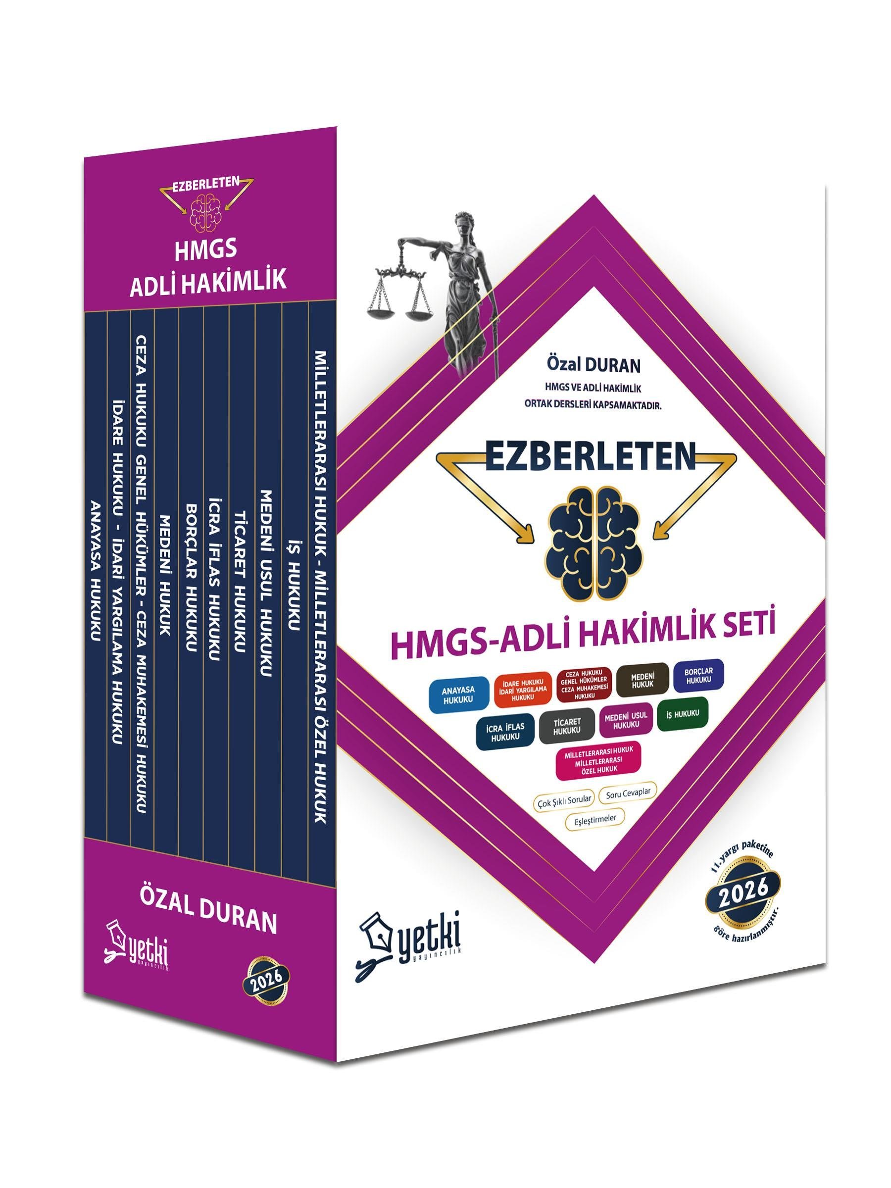 Yetki Yayıncılık Hmgs-Adli Hakimlik Ezberleten Seti (Özal Duran) 2026
