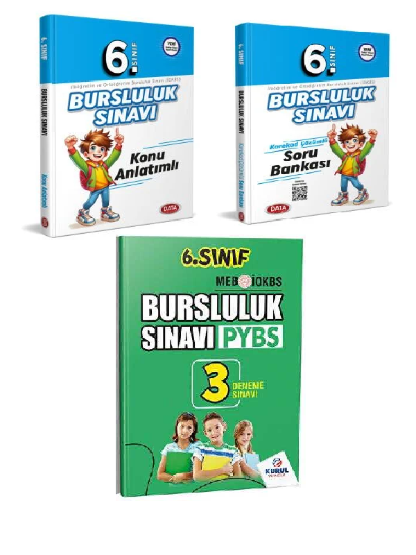 Data Yayınları 6.Sınıf Bursluluk Sınavı Konu Anlatımlı ve Soru Bankası+3 Deneme