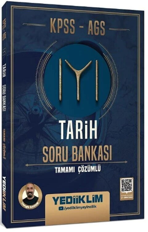 Yediiklim Yayınları KPSS AGS Tarih Tamamı Çözümlü Soru Bankası (Cengiz Badur)