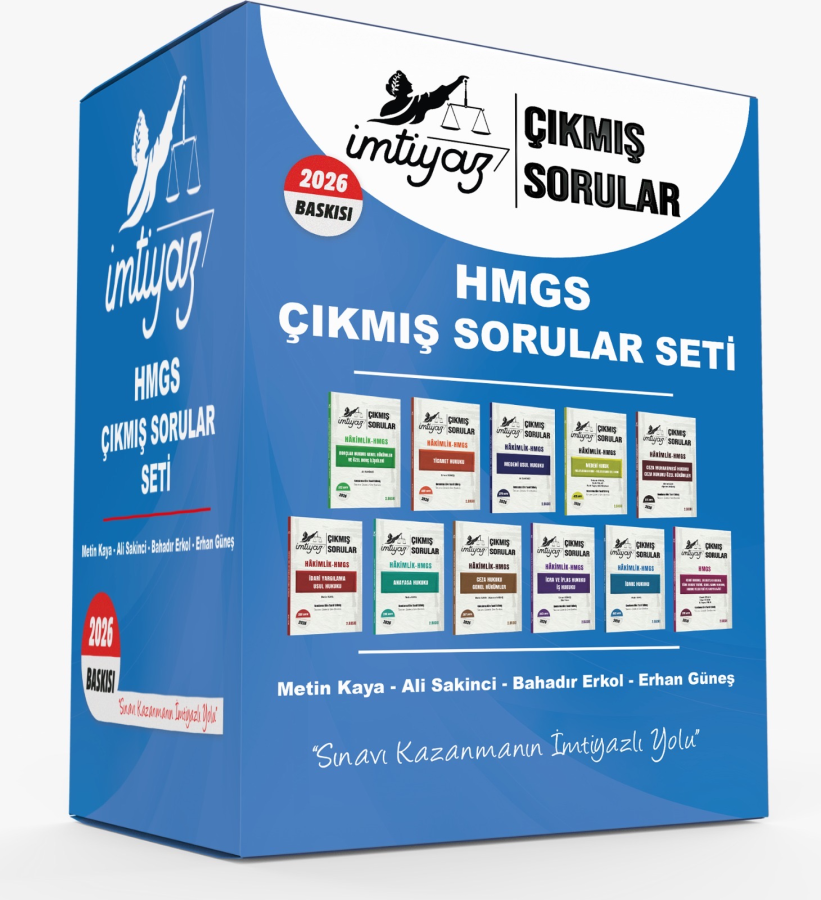 İMTİYAZ 2026 HMGS Çıkmış Sorular Soru Bankası Seti Çözümlü Metin Kaya, Erhan Güneş, Ali Sakinci, Bahadır Erkol İmtiyaz Yayıncılık