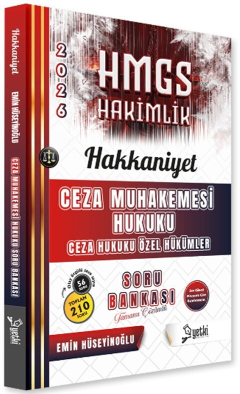Yetki Yayınları 2026 HMGS Hakkaniyet Ceza Muhakemesi Ceza Özel Hükümler Hukuku Soru Bankası (Emin Hüseyinoğlu)
