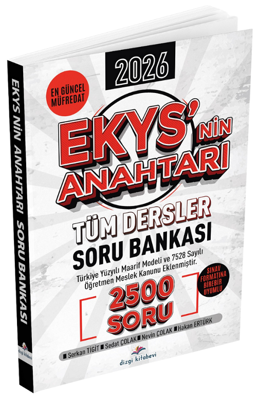 Dizgi Kitap 2026 MEB EKYS nin Anahtarı Tüm Dersler Soru Bankası Dizgi Kitap