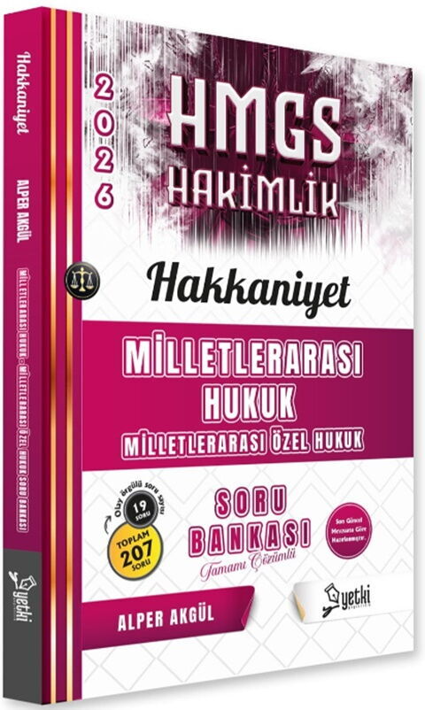 Yetki Yayınları 2026 HMGS Hakkaniyet Milletlerarası Hukuk Soru Bankası