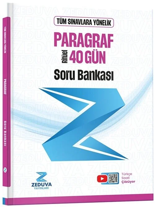 Zeduva YKS TYT AYT KPSS MEB-AGS ALES DGS MSÜ Paragraf 40 Gün Ritüel Soru Bankası - Öznur Saat Yıldırım Zeduva Yayınları