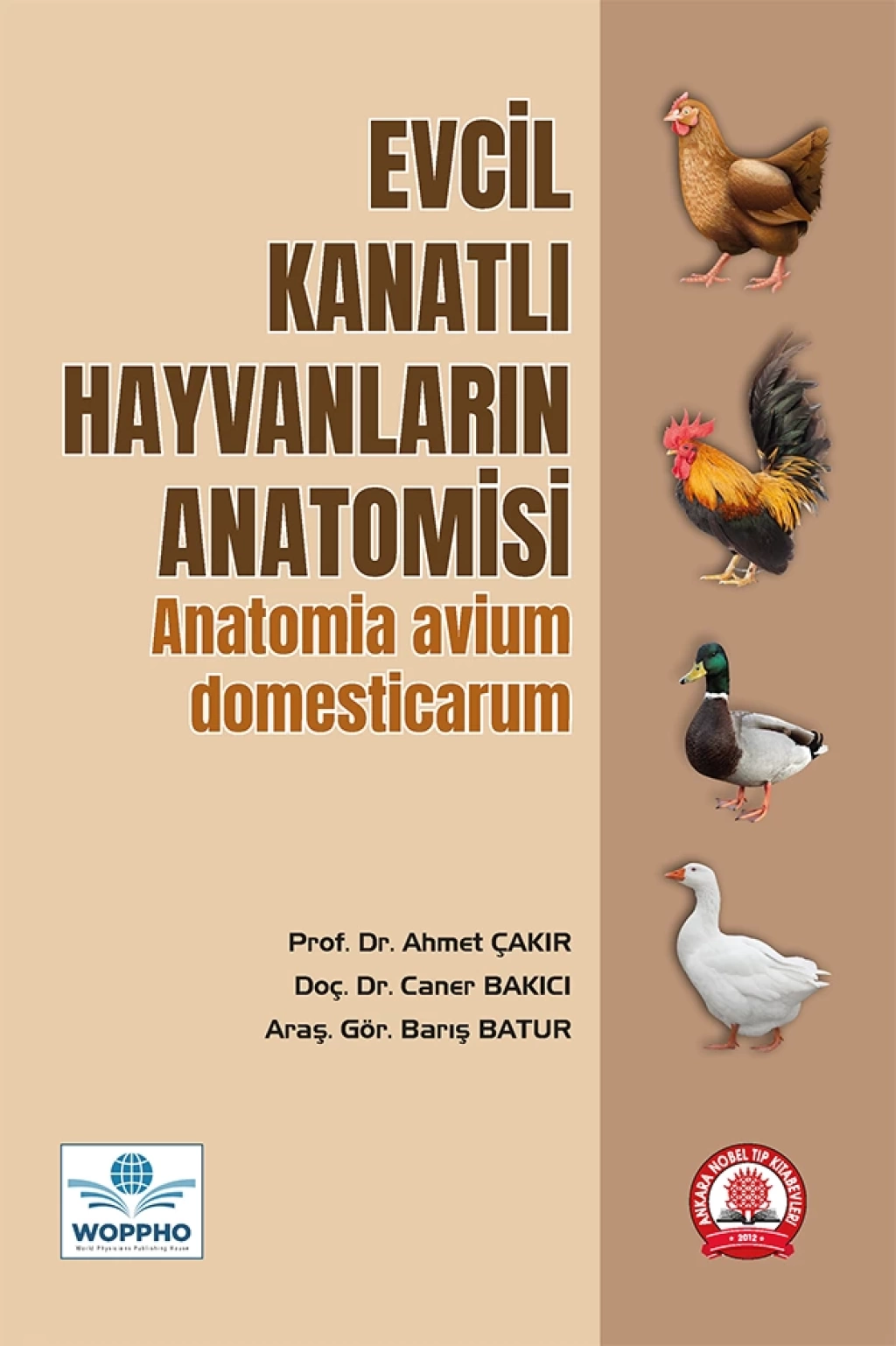 Evcil Kanatlı Hayvanların Anatomisi/Ankara Nobel Tıp Kitabevleri