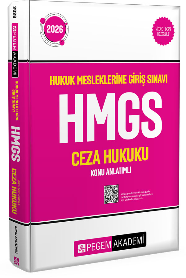 Pegem 2026 HMGS Avukatlık ve Noterlik Ceza Hukuku Konu Anlatımlı Pegem Akademi Yayınları