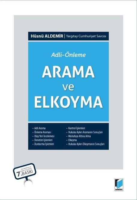 Adalet Yayınevi Adli - Önleme Arama ve Elkoyma Hüsnü Aldemir Mayıs 2026