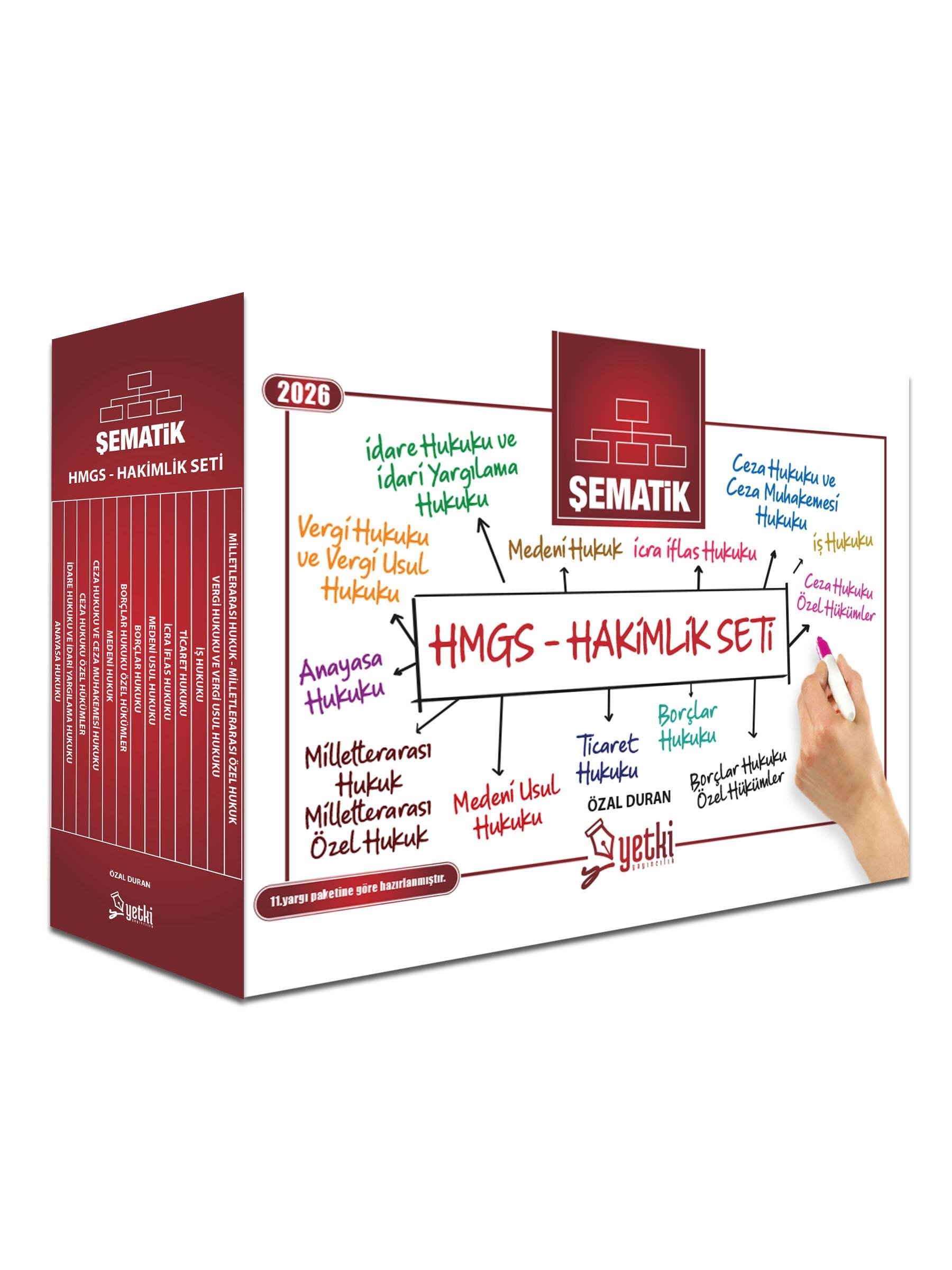 Yetki Yayıncılık HMGS-Hakimlik Şematik Seti 2026