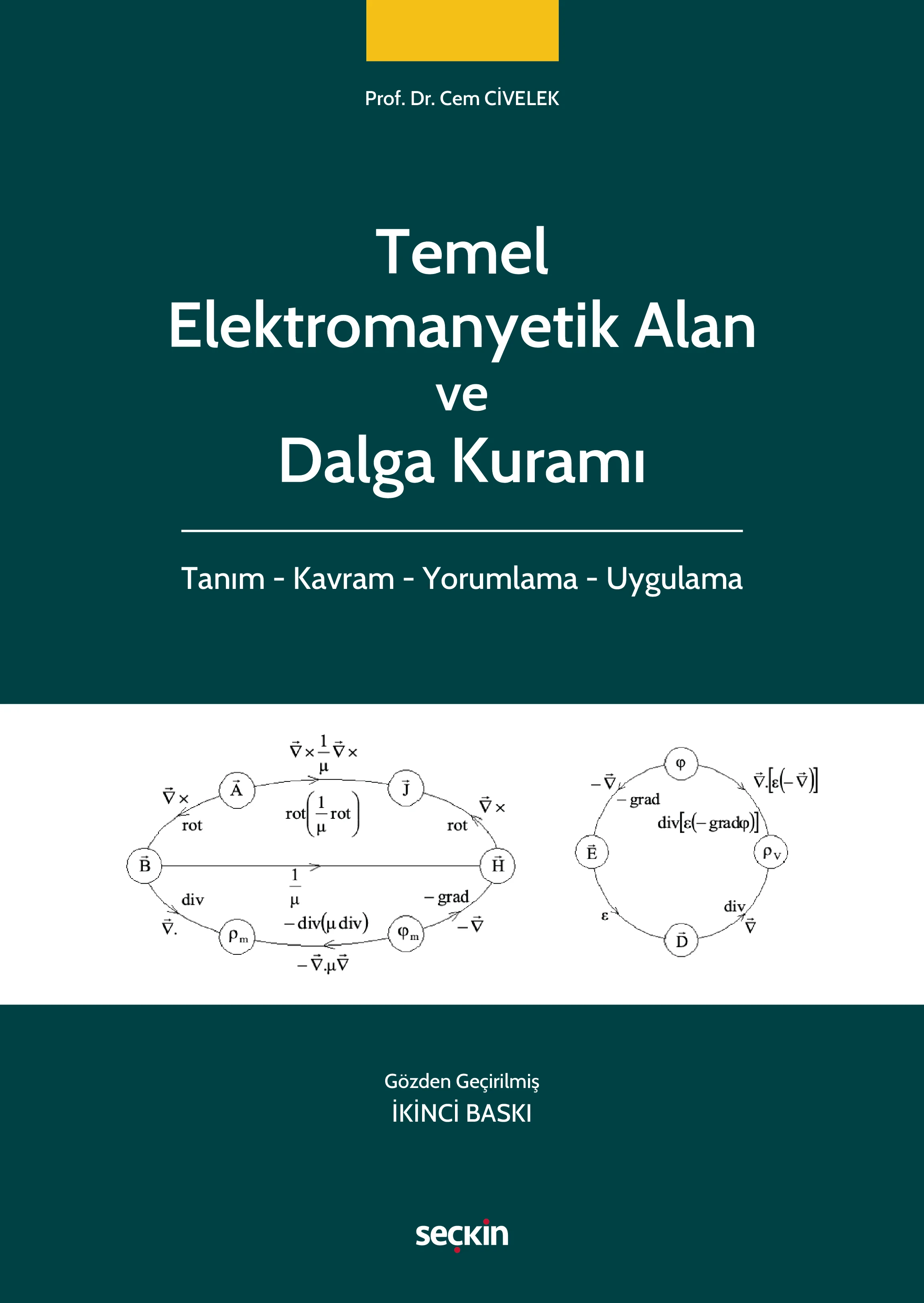 Seçkin Yayıncılık Temel Elektromanyetik Alan ve Dalga Kuramı Tanım  Kavram  Yorumlama  Uygulama-Cem Civelek 2. Baskı,  Şubat 2026