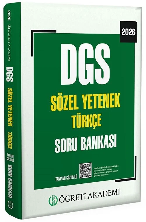 Öğreti 2026 DGS Sözel Yetenek Türkçe Soru Bankası Çözümlü Öğreti Akademi