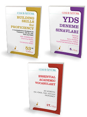 Pelikan YDS Tam Hazırlık Seti İngilizce Anlatımlı Gramer + Kelime + Deneme (Cesur Öztürk) Pelikan Yayınevi