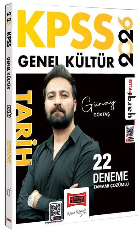 Yargı 2026 KPSS Tarih 22 Deneme Çözümlü - Günay Göktaş Yargı Yayınları