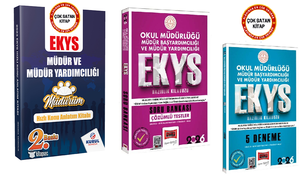 Yargı Yayınları 2026 MEB EKYS Hazırlık Kılavuzu Konu - Soru - Deneme Seti (3 Kitap)