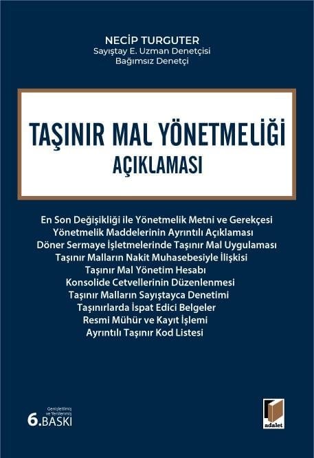 Adalet Yayınları Taşınır Mal Yönetmeliği Açıklaması (Necip Turguter)