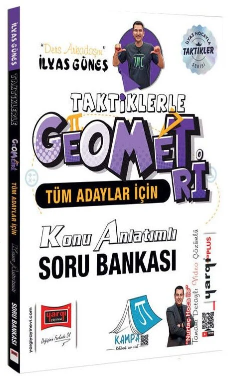 Yargı YKS TYT AYT KPSS Tüm Adaylar İçin Taktiklerle Geometri Konu Anlatımlı Soru Bankası Çözümlü - İlyas Güneş Yargı Yayınları