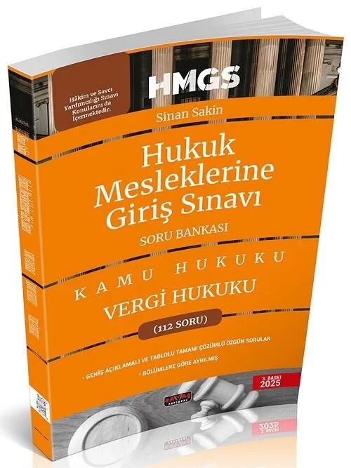 Savaş HMGS Vergi Hukuku Soru Bankası Savaş Yayınları Şubat 2025