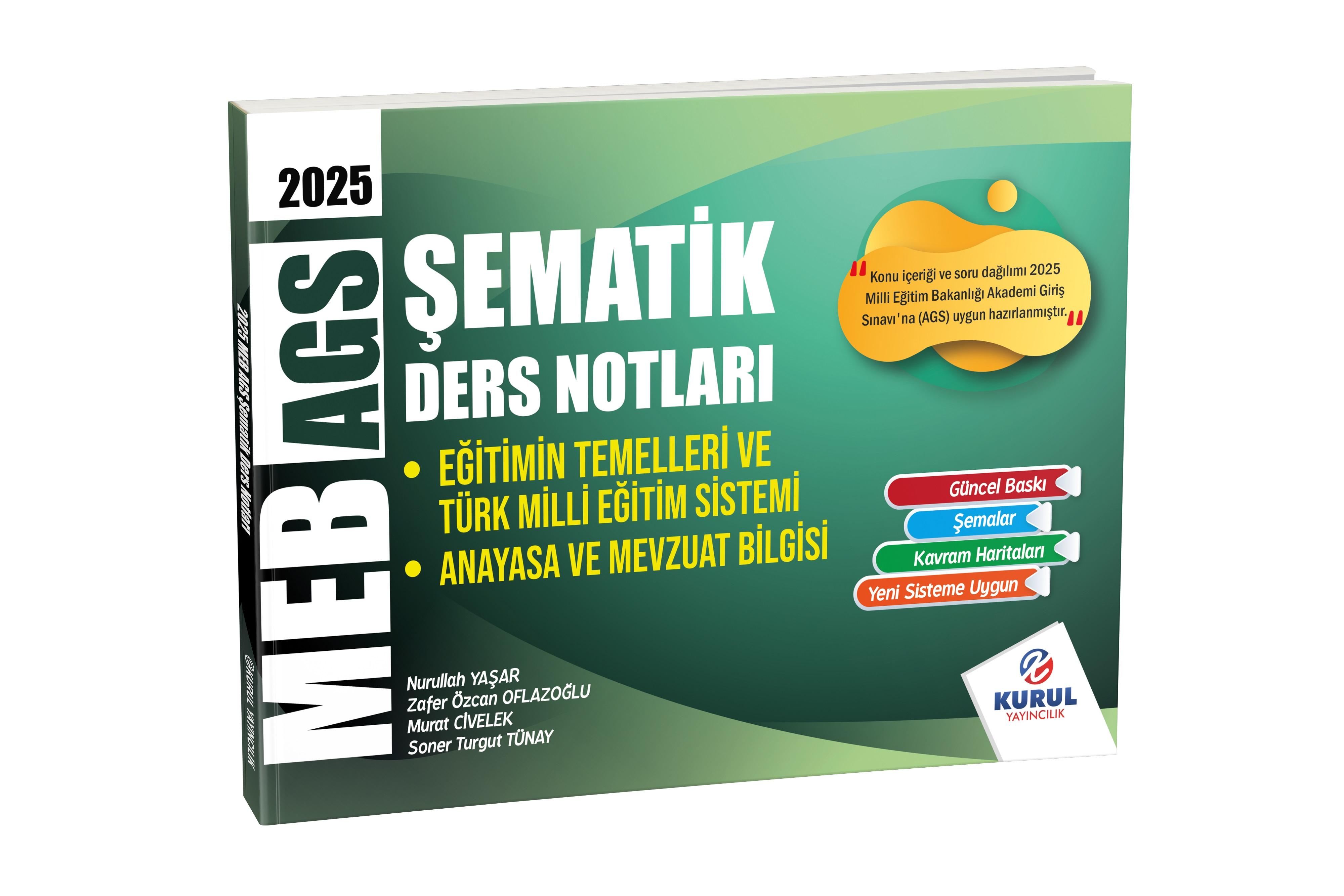 Kurul Yayıncılık MEB AGS Eğitimin Temelleri Türk Milli Eğitim Sistemi ile Mevzuatı Şematik Ders Notları