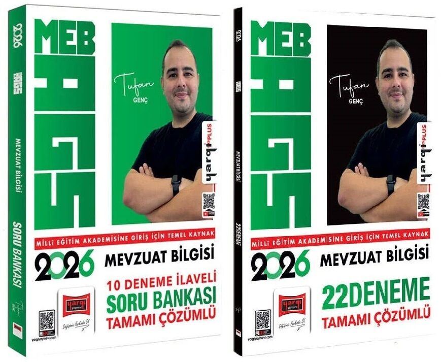 Yargı 2026 MEB-AGS Mevzuat Bilgisi Soru Bankası + 22 Deneme 2 li Set - Tufan Genç Yargı Yayınları