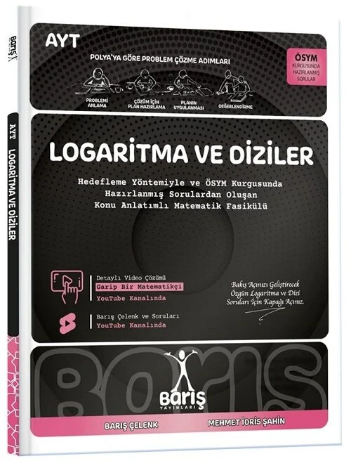Barış YKS AYT Matematik Fasikülleri Logaritma ve Diziler Konu Anlatımlı Soru Bankası Barış Yayınları