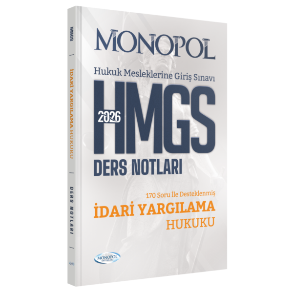 Monopol Yayınları 2026 HMGS İdari Yargılama Hukuku Ders Notları