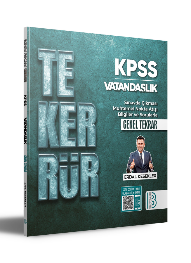 Benim Hocam Yayınları 2026 KPSS Tekerrür Vatandaşlık Genel Tekrar Erdal Kesekler Benim Hocam Yayınları