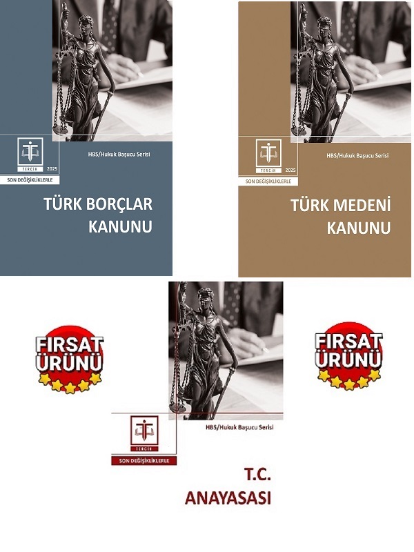 Tercih Yayıncılık Türk Medeni-Türk Borçlar-T.C Anayasası  2025 (Cep Boy)(3lü Kanun Seti) 1. Baskı,  Eylül 2025