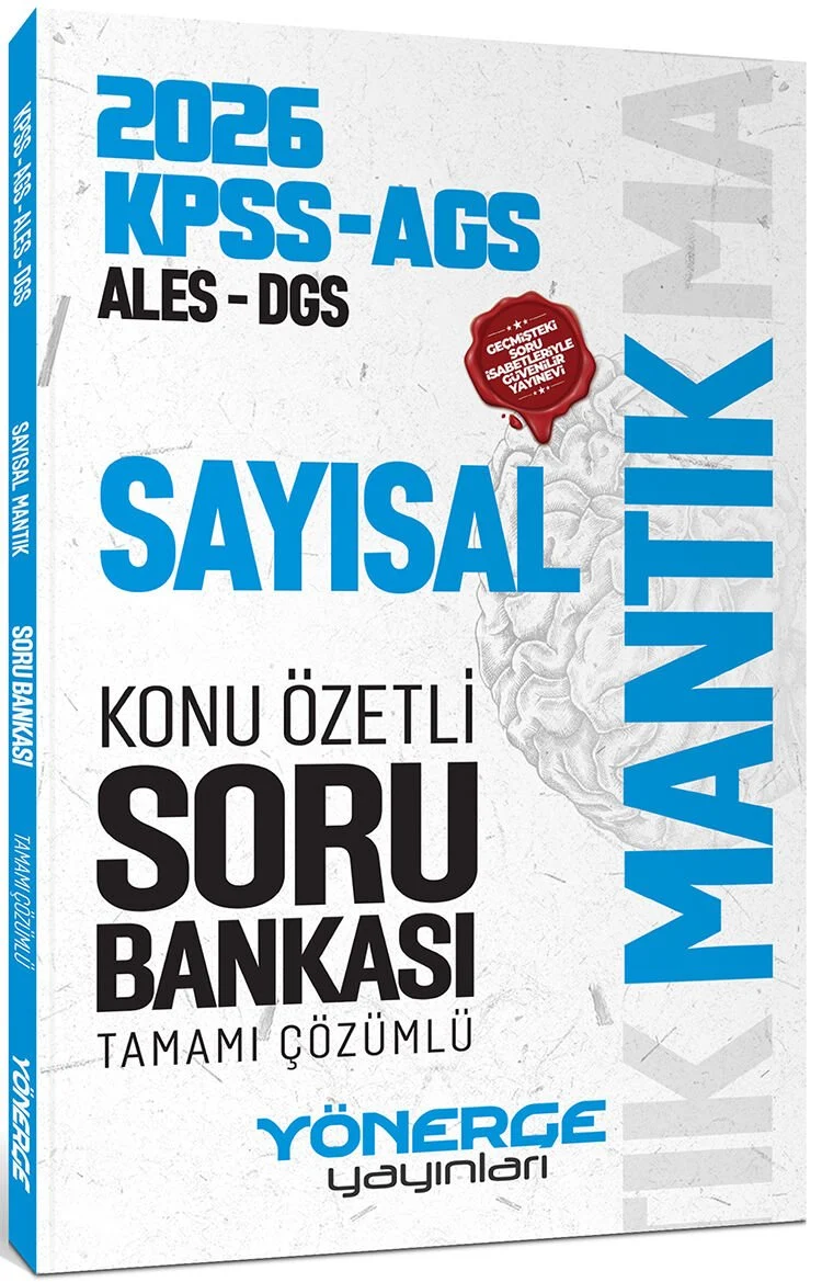 Yönerge 2026 KPSS MEB-AGS ALES DGS Sayısal Mantık Konu Özetli Soru Bankası Çözümlü Yönerge Yayınları