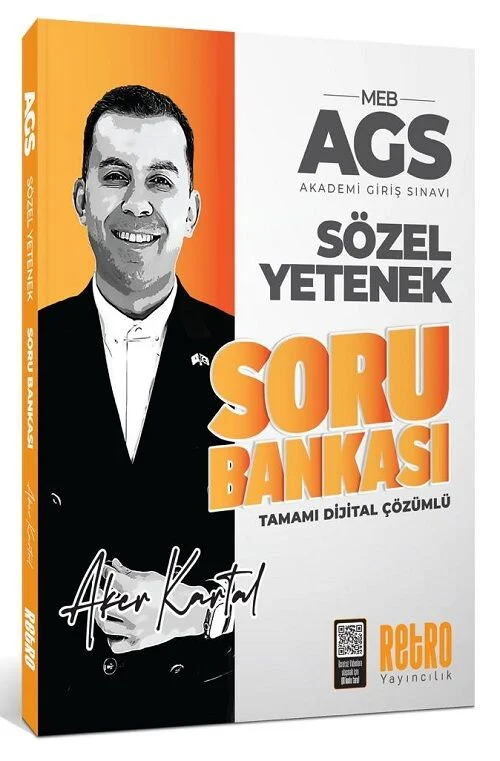 Retro 2026 MEB-AGS Sözel Yetenek Soru Bankası Çözümlü - Aker Kartal Retro Yayıncılık