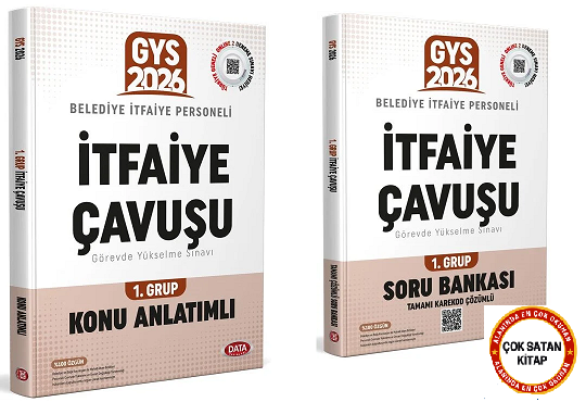 Data Yayınları Belediye İtfaiye Çavuşu GYS 1. Grup Konu+ Soru Bankası - Karekod Çözümlü 2026