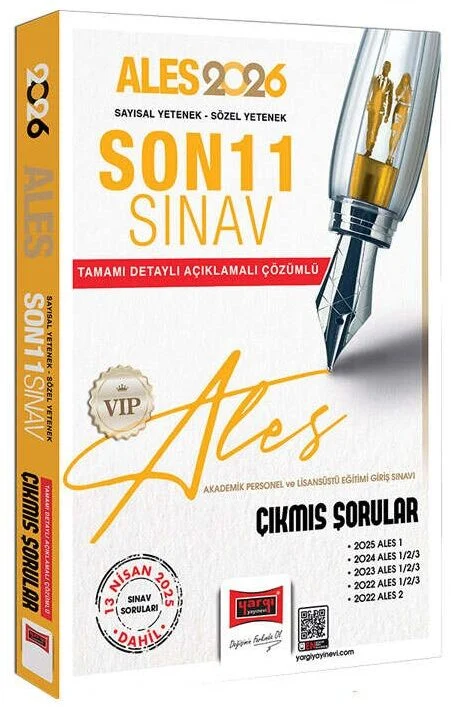 Yargı 2026 ALES VIP Çıkmış Sorular Son 11 Sınav Çözümlü Yargı Yayınları