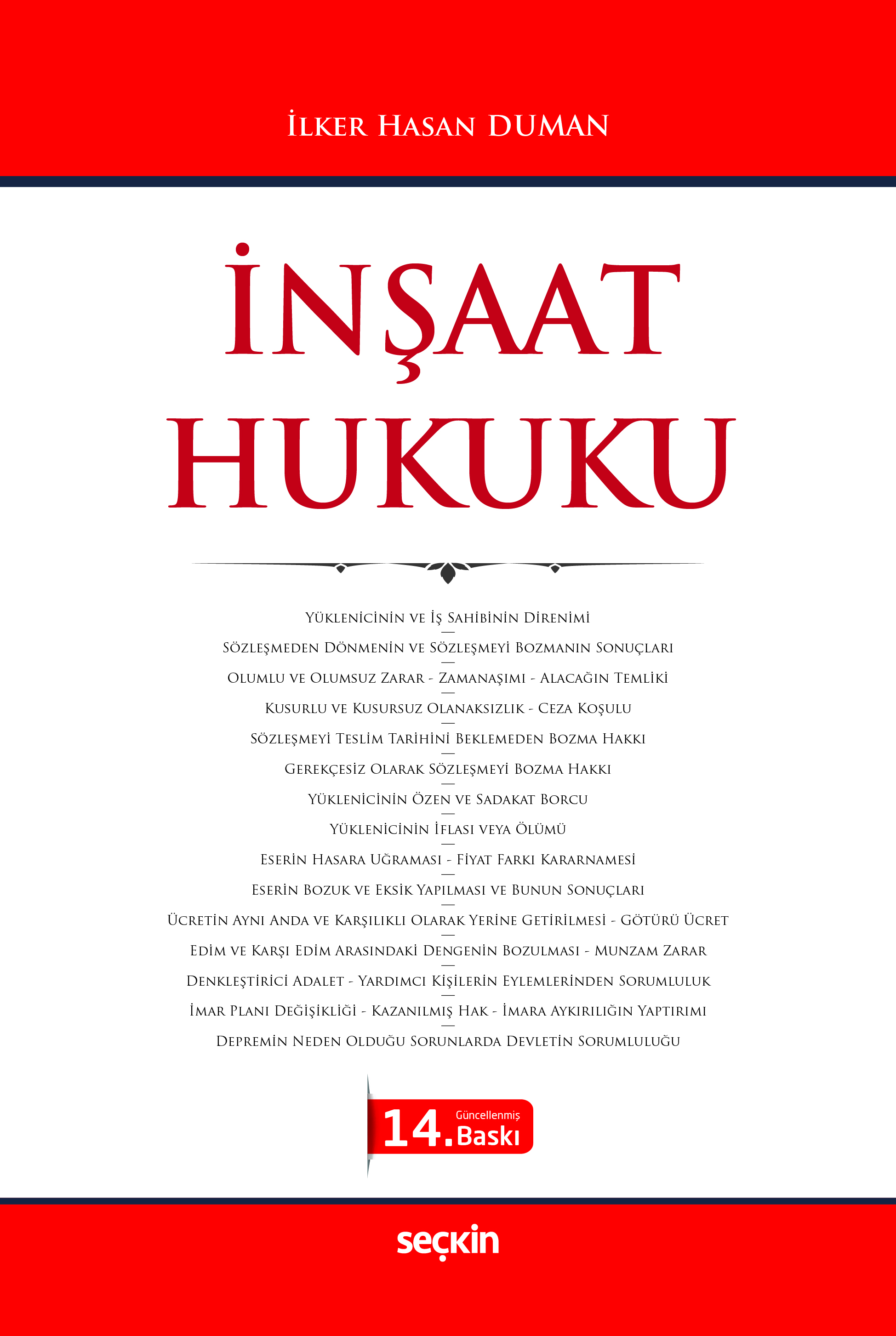 Seçkin Yayınevi İnşaat Hukuku (İlker Hasan Duman) İlker Hasan Duman