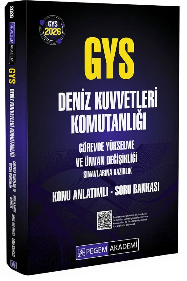 Pegem 2026 GYS ÜDS Deniz Kuvvetleri Komutanlığı Konu Anlatımlı Soru Bankası Görevde Yükselme ve Ünvan Değişikliği Pegem Akademi Yayınları