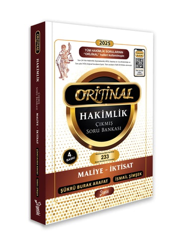 Yetki Yayınları 2025 Orijinal Hakimlik Maliye-İktisat Çıkmış Soru Bankası