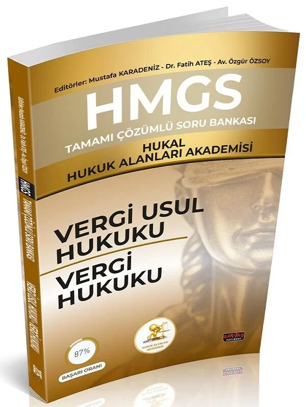Savaş HMGS HUKAL Hukuk Alanları Akademisi Vergi Usul, Vergi Hukuku Soru Bankası Çözümlü - Mustafa Karadeniz Savaş Yayınları