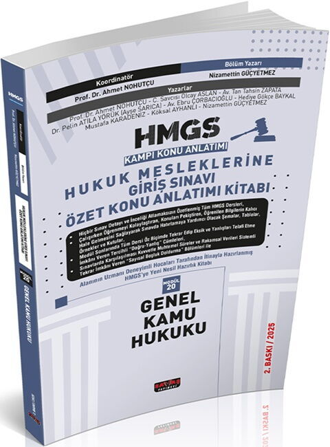 Savaş Yayınları 2025 HMGS Özet Konu Anlatımı Genel Kamu Hukuku Nizamettin Güçyetmez Savaş Yayınevi