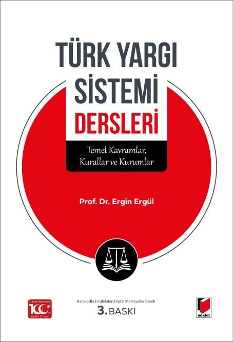 Adalet Yayınevi Türk Yargı Sistemi Dersleri (Ergin Ergül)