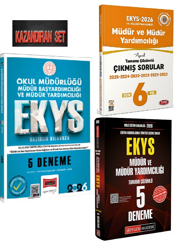 Pegem-Yargı 2026 MEB EKYS Müdür ve Müdür Yardımcılığı 10 Deneme+Ekys 6 Yıl çıkmış