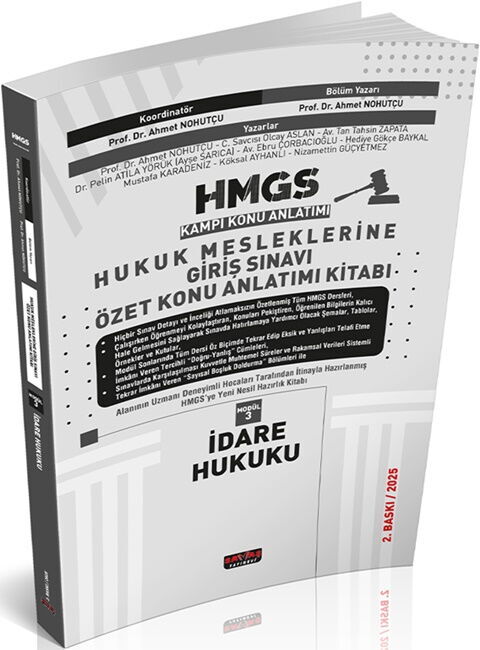 Savaş Yayınları 2025 HMGS Özet Konu Anlatımı İdare Hukuku Ahmet Nohutçu Savaş Yayınevi