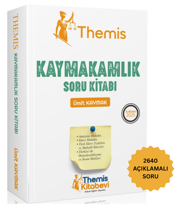 THEMIS Kaymakamlık Soru Kitabı 2025 (Ümit Kaymak)