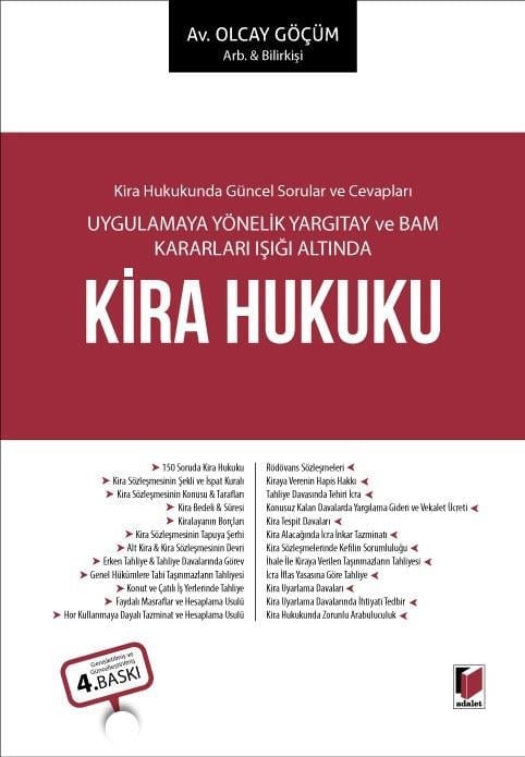 Adalet Yayınevi Kira Hukuku (Olcay Göçüm)