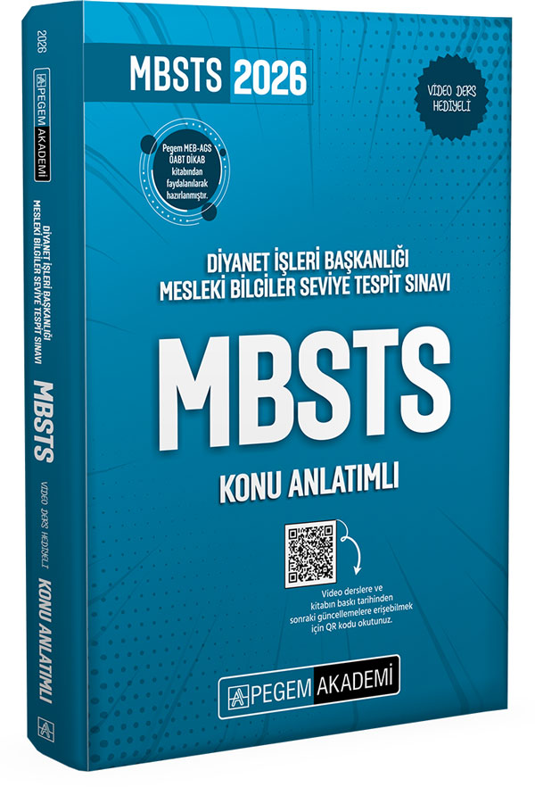 Pegem 2026 GYS Diyanet İşleri Başkanlığı Mesleki Bilgiler Seviye Tespit Sınavı MBSTS Konu Anlatımlı/Pegem Akademi Yayıncılık