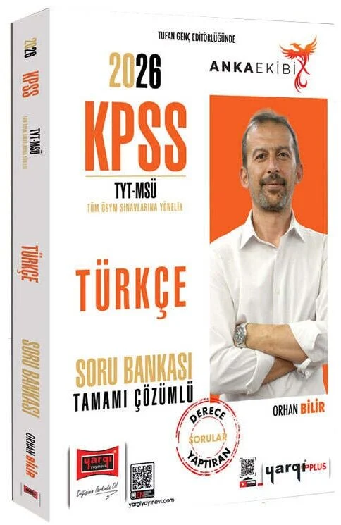 Yargı 2026 KPSS YKS TYT MSÜ Türkçe Soru Bankası Çözümlü Anka Ekibi - Orhan Bilir Yargı Yayınları