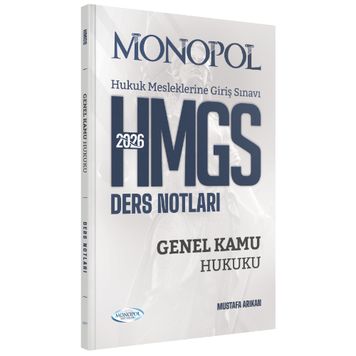 Monopol Yayınları 2026 HMGS Genel Kamu Hukuku Ders Notları (Mustafa Arıkan)